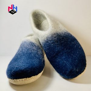 Gradient Felted Wool Shoes